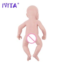 IVITA WG1564 18.11inch 2.99kg 100% Full Body Silicone Reborn Baby Doll Realistic Girl Unpainted Dolls DIY Blank Children Toys