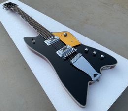 Promotion Custom Shop G6199 BillyBo Jupiter Thunderbird Black Electric Guitar Sparkle Gold Pickguard Red Mahogany Body In Stoc1232968