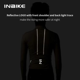 INIBKE Winter Men's Cycling Long Sleeve Jersey Thermal Bicycle Top Mountain Biking Riding Jersey Man Outdoor Sportswear Clothes