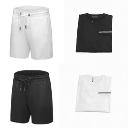 Men's designer shorts Fashion trend shorts Summer Beachwear Brand shorts and shirt Asian size M-3XL