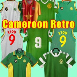 2002 2004 Senegal Mens Cameroon Retro Soccer Jerseys National Team DIOUF BOUBA DIOP H. CAMARA KH. FADIGA 1990 1998 Home Away Football Shirts Short Sleeve Uniforms