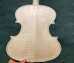 Real s Unfinished Whiteboard Violin High Quality Natural Texture 44 Full Size Maple Whiteboard Violino Factory Whole9743689