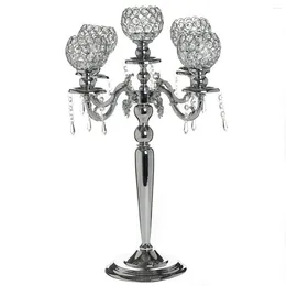 Candle Holders 12pcs)Crystal Candelabra Table Centrepiece Weddings Crystal Holder Candelabras Chandelier Centrepieces AB0120