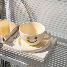 Mugs Coffee Cup Large Capacity Ceramic Retro Creative Chinese Tea Cups Set Couple Gift DIY