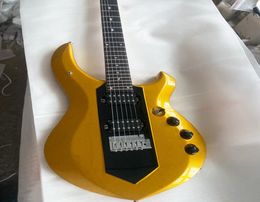 Custom Shop Ernie Ball Music Man John Petrucci Majesty Metal Gold Electric Guitar Tremolo Bridge Active Pickups 2440840