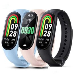 Smart Wristbands Bracelet Sport Modes Bluetooth Heart Rate Blood Pressure Oxygen Health Monitoring Drop Delivery Cell Phones Accessori Otwpi