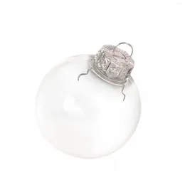 Party Decoration 9pcs Clear Plastic Fillable Decorative Balls Christmas DIY Craft For Bath Bomb Mould Kit