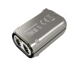 Nitecore TINI2 Ti Flashlight Titanium Intelligent Keychain Rechargeable Light EDC 500 Lumens OLED Smart Dual-Core Key Light