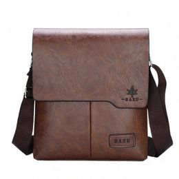 vintage Men's Shoulder Bags Brand Crossbody Bags For Man Designer Male Pu Leather Menger Bags Big Capacity Handbags Fi 788J#