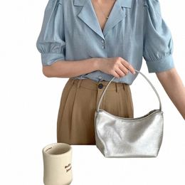 women Shoulder Bag PU Leather Under Arm Bags Fi Female Tote Handbag Solid Armpit Bags High Capacity Purse Bag for Women 918u#