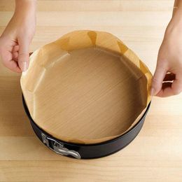 Baking Tools 40cm Round Cake Mat Non-Stick Tin Liner Pan Sheet Reusable Tarpaulin Heat Resistant Oil Paper BBQ Pad