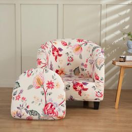 Chair Covers Split Club Cover Stretch Tub Slipcover Printed Sofa Spandex Couch For Study Bar Counter Living Room