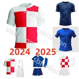 2024 New Croacia MODRIC soccer jerseys national team MANDZUKIC PERISIC KALINIC 24 25 Croatia Home Away football shirt KOVACIC Rakitic Kramaric Men Kids Kit uniforms