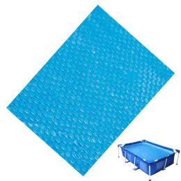 Outdoor Swimming Pool Cover Rectangle Round Solar Waterproof Pool Tub Accessories Dust PE Covers Bubble Film Blanket Pool Cover