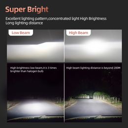 4x LED H7 Car Headlight Bulbs High Low Combo Lamp Kit Car Bright Light For VW POLO 2009 2010 2011 2012 2013 2014 2015 2016 2017