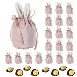 Storage Bags Kids Candy For Easter Velvet Drawstring Pouches Goodie Party Favour Design