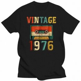 birthday Gift Vintage 1976 Mixtape T Shir Men Women Summer Cott T Shirt Casual Cott Short Sleeve Plus Size 381A#