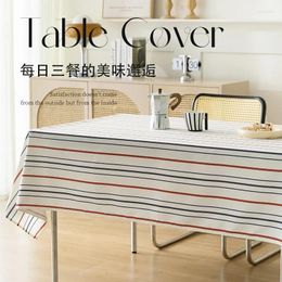 Table Cloth Washable Oil Resistant Waterproof Canvas Dining Student Dormitory Desk Mat Coffee