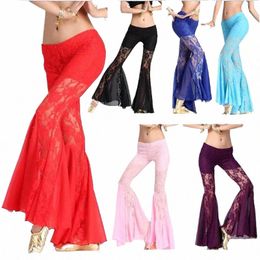 sexy New Profial Women Belly Dance Pants Lace Bollywood Indian Dance Costumes Tribal Bellydance Flares Pants x2x0#