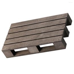 Decorative Figurines Carbonised Wood Pallet Display Shelves Pot Holders Pads Cooking For Kitchen Wooden Drink Coasters Coffee Table