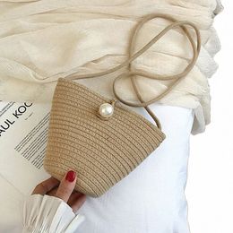 multi-styles Straw Bags Handmade Woven Pearl Dumpling Bag Straddling Shell Grass Woven Bag cott woven Beach Bag Mini l0n2#