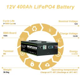 12v 24v 48v 100Ah 200Ah 280Ah 300Ah 400Ah LiFePO4 Battery Pro Max Grade A Cells Built-in BMS For Solar Power System No TAX &VAT