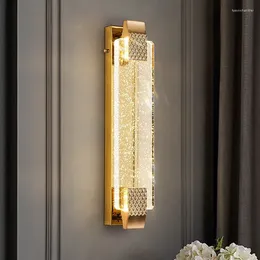 Wall Lamps Living Room TV Background Bubble Crystal Light Luxury El Sales Office Corridor Aisle Lamp Bedroom Decoration