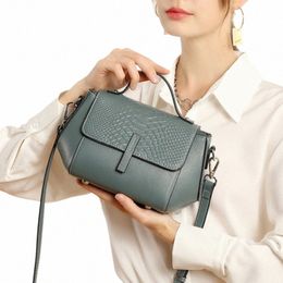 alirattan New Genuine Leather Crossbody Bags for Women Fi Design Lady Shoulder Shell Bag High Quality Snake Pattern Handbag 453H#
