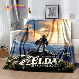 3D ZZelda 2 Link Game Gamer HD Soft Plush BlanketFlannel Blanket Throw for Living Room Bedroom Bed Sofa Cover Kid Gift 240325