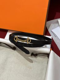 belts for woman designer Brand luxury belt women's fashion Letters H belt lady brown belt waistband black buckle gold buckle belt