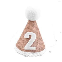 Party Decoration Hat Baby Birthday 2th Years Kids Shower Headband D