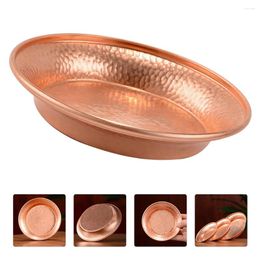 Bowls Tibetan Water Tray Offering Bowl For Altar Worship Buddha Copper