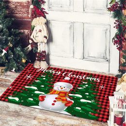 Bath Mats Christmas Entrance Doormat Cartoon Dwarf Printed Floor Mat Bedroom Living Room Hallway Balcony Welcome Home Decoration