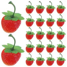 Party Decoration Fake Fruit Decorations Simulated Strawberry Model Strawberries Artificial Fruits Ornament