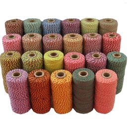 Party Decoration 55 Color Mixed Cotton Baker Twine 110yards/spool For Gift Packing( 60pcs/lot) Colorful