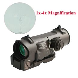 Technology upgrade dDR 4X magnifying glass range 4 times telescope red lighting Metre point optical tactical hunting rifle sight red dot sight outdoor