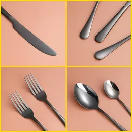 Flatware Sets Kitchen Utensils Cutlery Tableware Set Stainless Steel Dinner For Spoons Forks And Knives Silverware