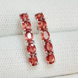 Stud Earrings Per Jewellery Natural Real Garnet Earring 925 Sterling Silver 0.25ct 10pcs Gemstone For Men Or Women C912315