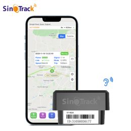 SINOTRACK ST-902A MINI OBD GPS Monitor głosowy 16Pin OBD II PLIG PLAY CAR GSM OBD2 Urządzenie śledzące GPS z bezpłatną aplikacją