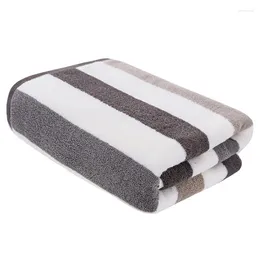 Towel 90x180cm Striped Cotton Thickened Extra-large Bath For Men Women's Soft Absorbent Beach Towels Home Decor