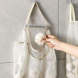 Storage Bags Home Furnishing Hollow Breathable Hanging Of Fruit And Vegetable Garlic Onion Kitchen Organise Bag
