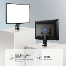 14inch 10inch LED Video Lighting Panel Dimmable 3200k-6000k Photography Lighting EU Plug Photo Studio Fill Lamp For Live Stream