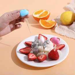 Forks 6PCS Creative Kitchen Cloud Shape Fruit Fork Cute Restaurant Reusable Dessert Office Cartoon Portable Grade Bento Sign