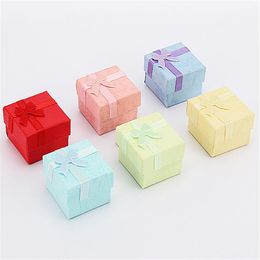 4 * 4 Heaven and Earth Cover Ring Box Earrings Gift Jewelry Packaging Paper Box AB45