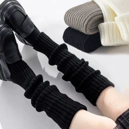 Y2K Women's Leg Warmers Japanese Lolita Long Socks Wool Knitted Foot Cover Arm Warmer Autumn Winter Crochet Heap Sock Boot Cuffs