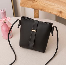 Fashion PU Small Solid Crossbody Bags Women Mini Leather Shoulder Messenger Bag Clutch Ladies Phone bag Purse Handbag
