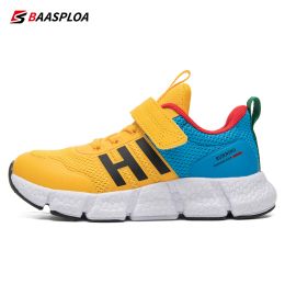 Baasploa Children Running Shoes Spring New Arrival Sport Shoes for Boys Girls Mesh Treasable Disual Sneakers Kids Free Shipping