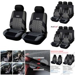 Upgrade AUTOYOUTH Hot Sale 9Pcs And 4Pcs Universal Cover Fit Most Cars With Tyre Track Detail Styling Car Seat Protector