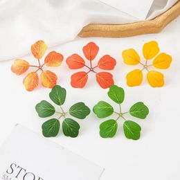 Decorative Flowers 20Pcs 5 Leaves Green Plants Artificial Plant Wedding Home Christmas DIY Foliage Floristry Craft Decoration Accessories