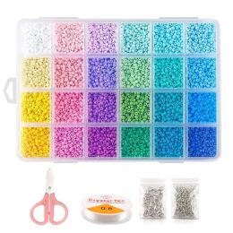 Components 3mm Glass Seed Beads For Jewelry Making Set Diy Charms For Jewelry Making Beads For Jewelry Kit To Make Bracelets And Necklaces